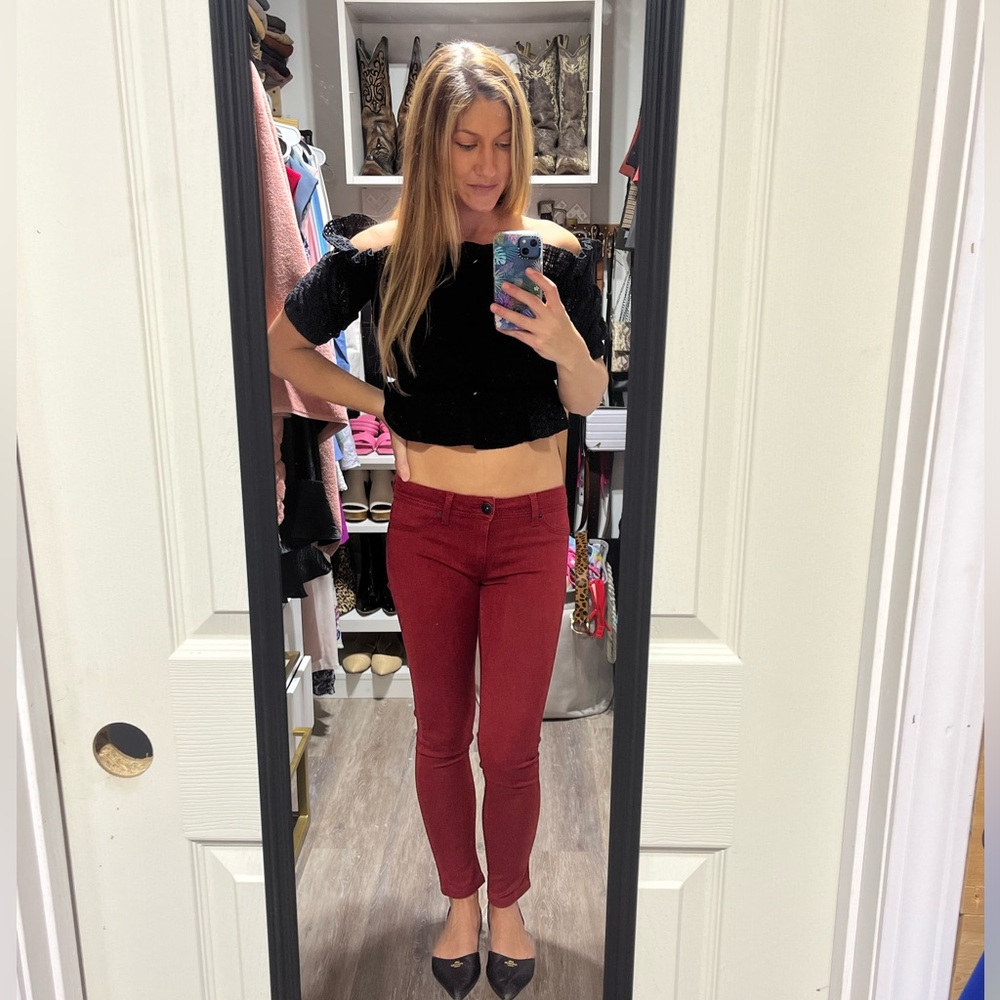 DL1961 Emma red jeans. Soooo comfortable and vibrant